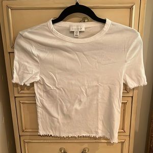 Top shop White Cropped Tshirt